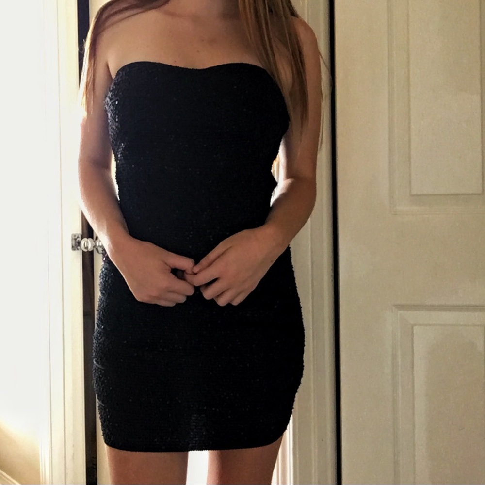 Forever 21 Black Sequins Dress